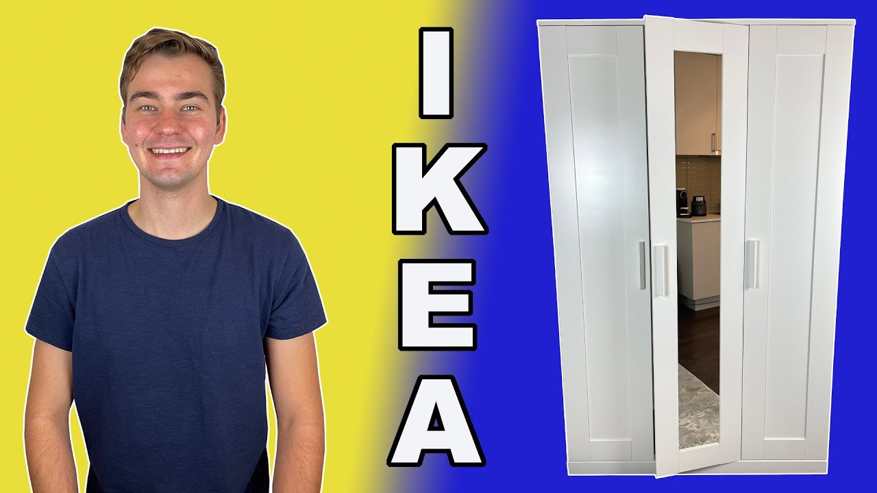 How to DISASSEMBLE BRIMNES 3 Door Wardrobe IKEA Tutorial - YouTube