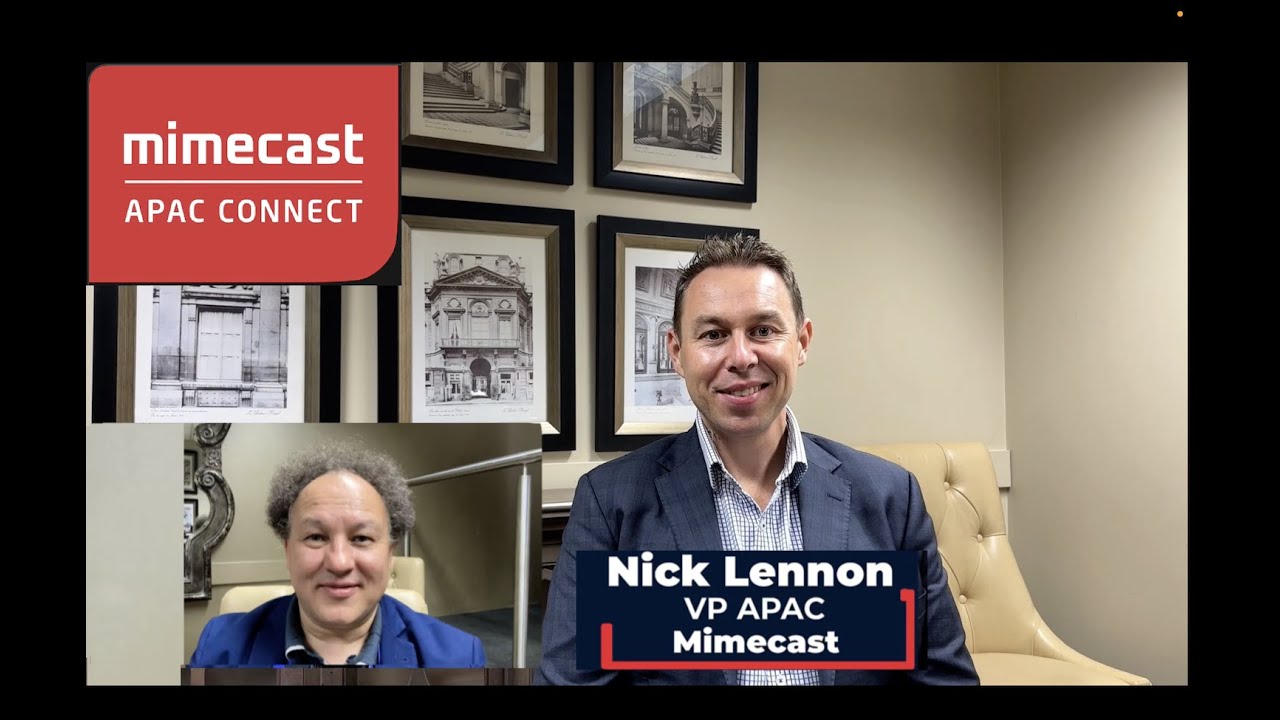 Nick Lennon, VP APAC at Mimecast, joins iTWireTV talking cybersecurity, AI, mental health and more!