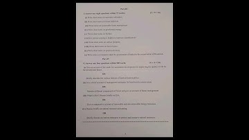 +3 5th semester Bot DSE-2(Natural Resource Management) 2024#Sambalpur university