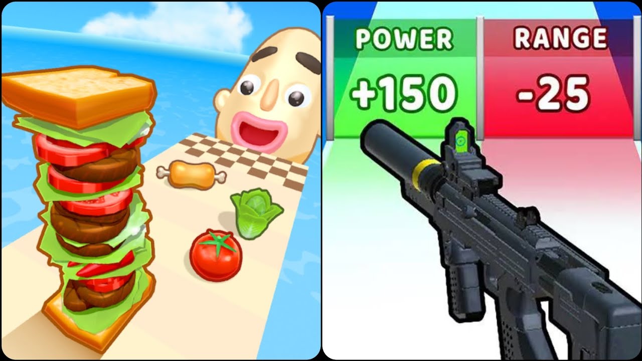 Sandwich Runner 3D 🆚 Weapon Master 3D New Levels Big New Update Max Walkthrough Android iOS Gameplay