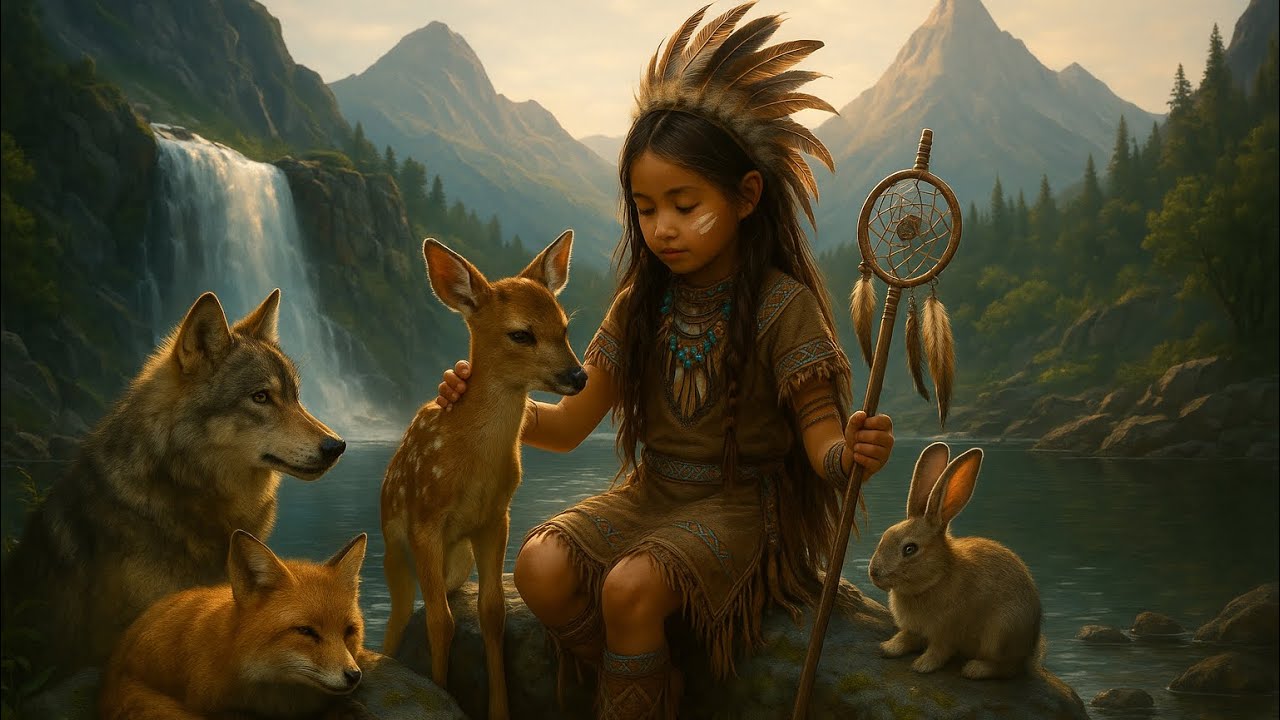 Schamanisches Liebeslied an die Tiere 💚528Hz Binaural Healing Herzgesang Deutsch