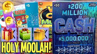 HOLY MOOLAH ? BIG WIN + BEST RUN EVER on TEXAS LOTTERY Scratch Offs