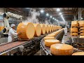 Satisfying Cheese Making Process | 100,000 Liters of Milk Per Day! ( Full Process)