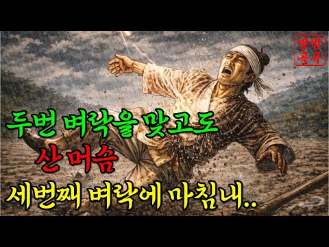 두번 벼락맞은 머슴을 재앙으로 여긴 이유. 옛날이야기·야담·민담·전설·설화·오디오북