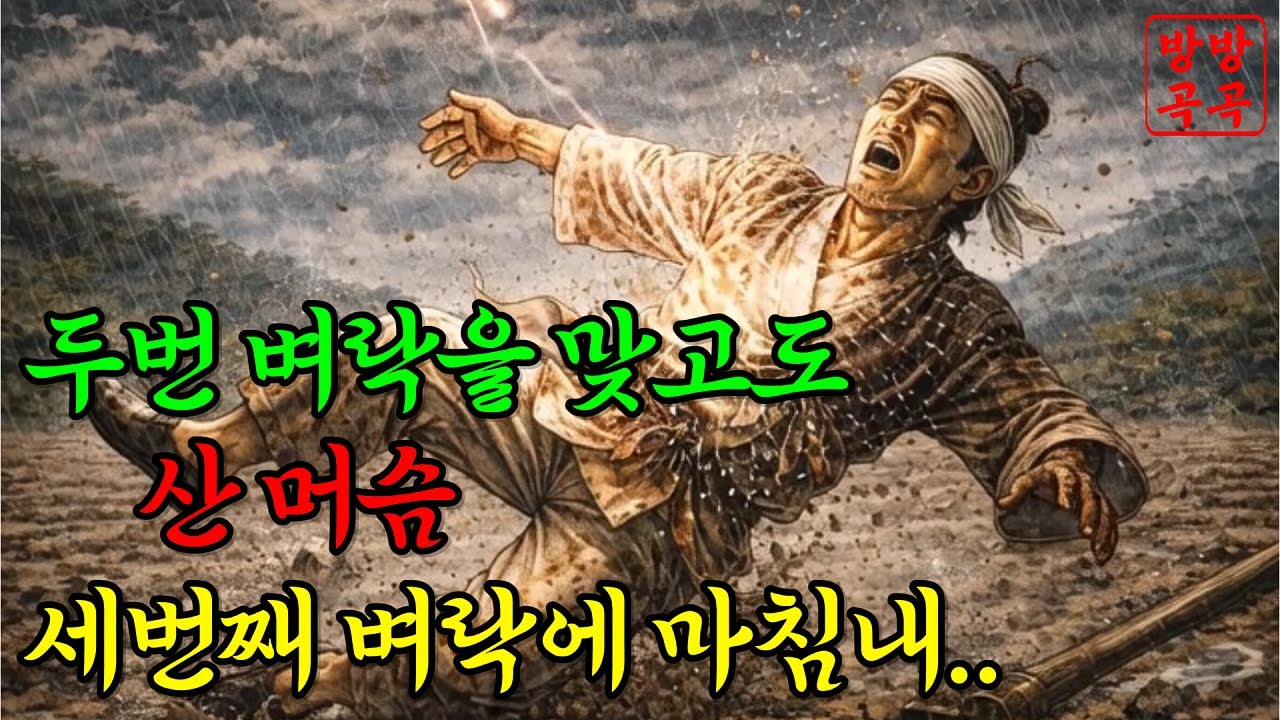 두번 벼락맞은 머슴을 재앙으로 여긴 이유. 옛날이야기·야담·민담·전설·설화·오디오북