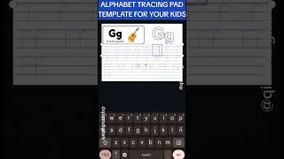 ALPHABET TRACING PAD TEMPLATE #canvatemplate #tracingalphabets