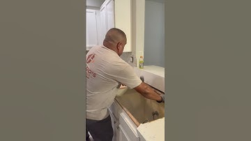 Demolition of Current Kitchen Countertops #demolition #kitchen #countertops #diy #home #tutorial #fy