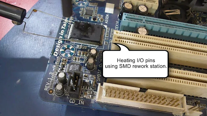 how to remove super io from the  motherboard in very easy way ?