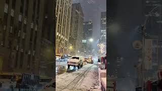 The Coldest Walk in New York City This Winter #citylights #travel #manhattanskyline