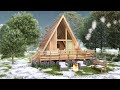 This wooden cabin is absolutely stunning small house ideas  warm  cozy