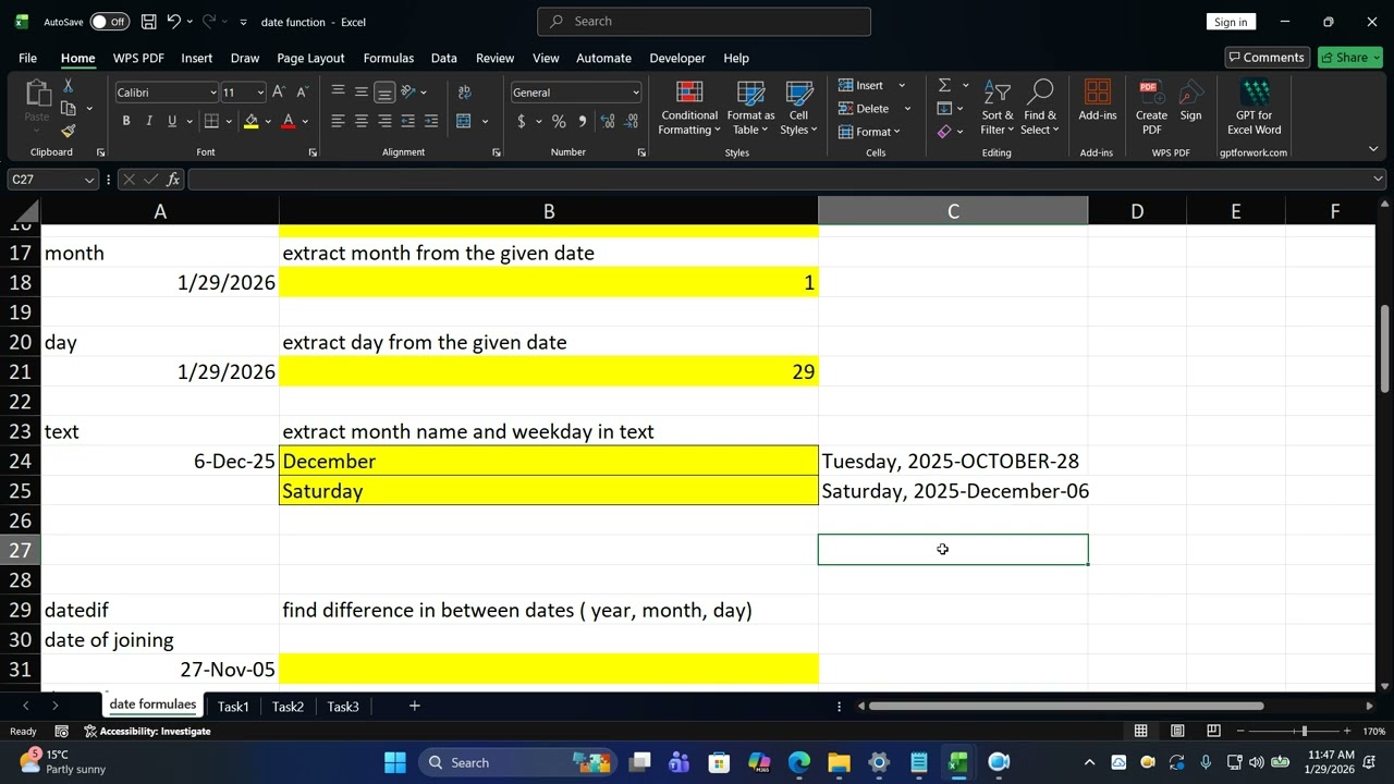 Excel Date & Time Functions Explained | Work Faster with Dates & Time
