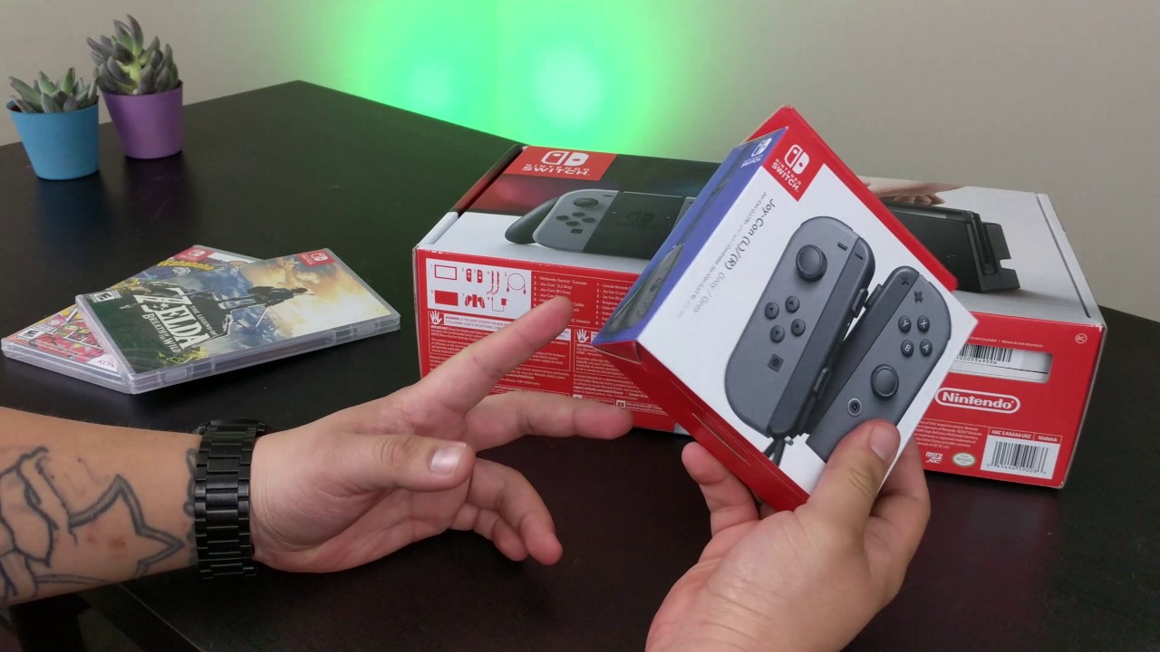 NINTENDO SWITCH RELEASE DAY BUNDLE UNBOXING!!