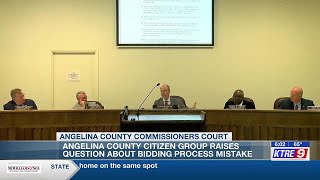 Angelina County residents question commissioners over bidding process error
