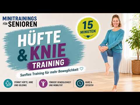 ▶ Caros Minitrainings · Deine Gelenke beweglich halten - Mitmachtraining für Hüfte und Knie ab 60