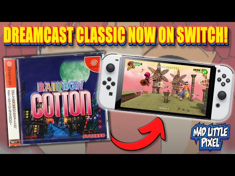 Holy CRAP! SEGA Dreamcast Japan EXCLUSIVE Rainbow Cotton Is Now On Nintendo SWITCH!
