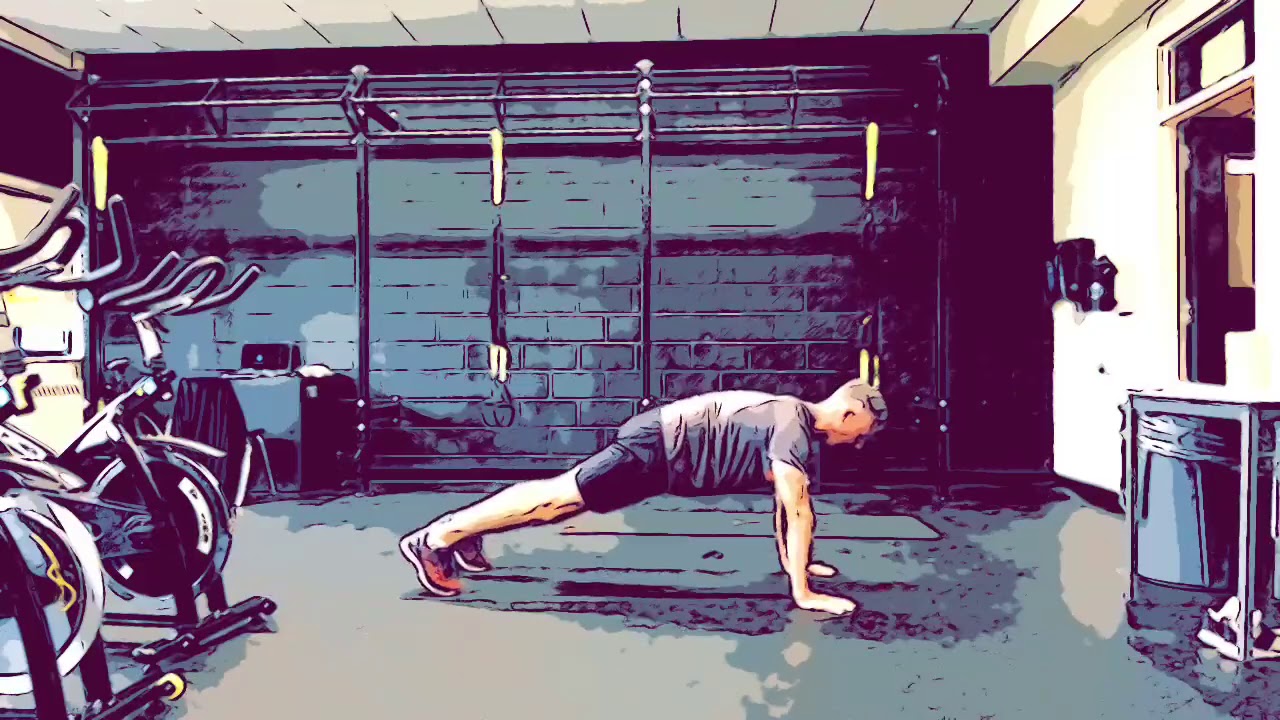 Knee to elbow with and without push up - YouTube