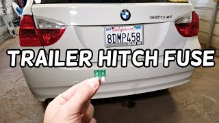 TRAILER HITCH FUSE LOCATION BMW E90 E91 E92 E93