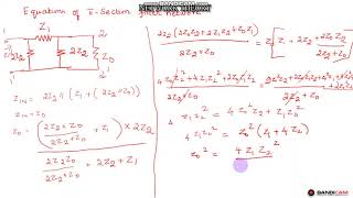 EQUATIONS OF FILTER NETWORKS PI SECTION