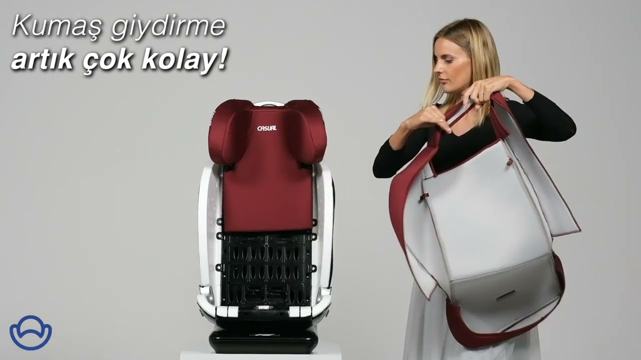 Casual Classfix Pro Oto Koltuğu (15-36 kg) Kumaş Giydirme Videosu