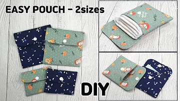 DIY EASY POUCH MAKING/ Sanitary Pad Pouch/ Card purse/ sewing tutorial [Tendersmile Handmade]
