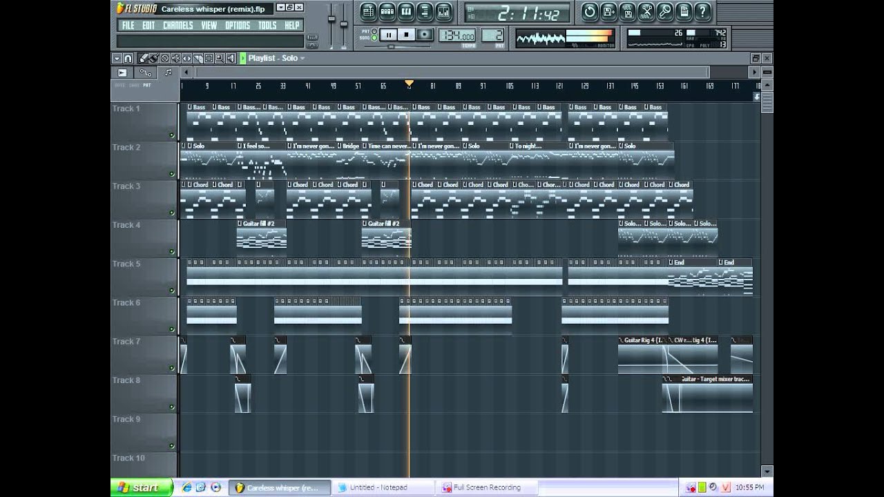 Careless Whisper (Rock version) Instrumental FL Studio Remake [FREE MP3/FLP DOWNLOAD]