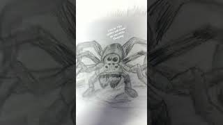 Sketch of A Wolf Spider #spider #shorts #animal #insects