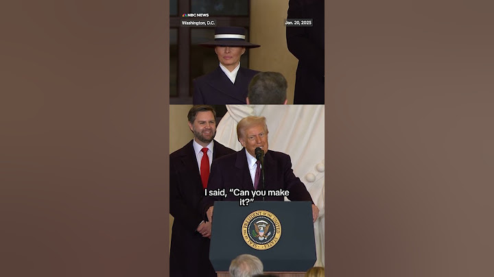 Trump jokes Melania's 'feet hurt' and she 'almost blew away' in D.C. wind