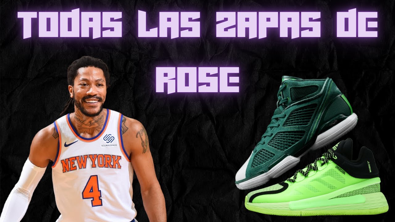 TODAS las ZAPATILLAS de DERRICK ROSE 2009-2021 SNEAKERTECA - YouTube