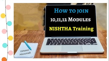 How to join 10th,11th,12th Modules in Nishtha Training,AP NISHTHA-DIKSHA Teachers Online Training