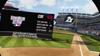 Mlb home run derby is a new psvr game where you try to hit some runs.
it's $20, and should probably wait for deep discount.