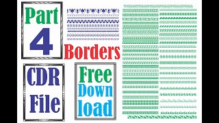 border cdr file free download/border in cdr format part 4 by HMS Zaheer