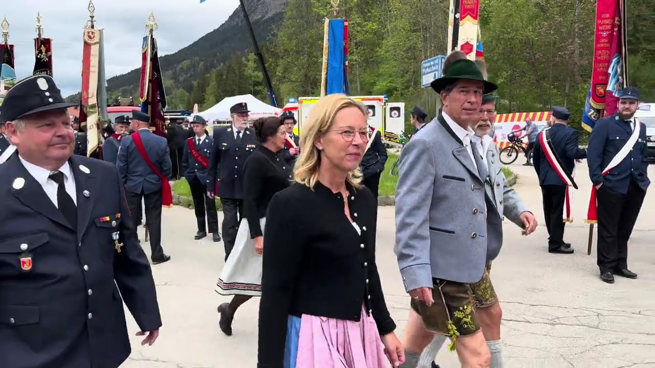 Freiwillige Feuerwehr Oberstdorf im Allgäu wird 150 Jahre alt 05 05 2024 4K HDR