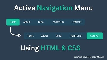 Animated Navigation Menu Bar using HTML CSS | Menu Hover Animation