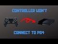 PS4 Controller Won't Connect - How to Fix