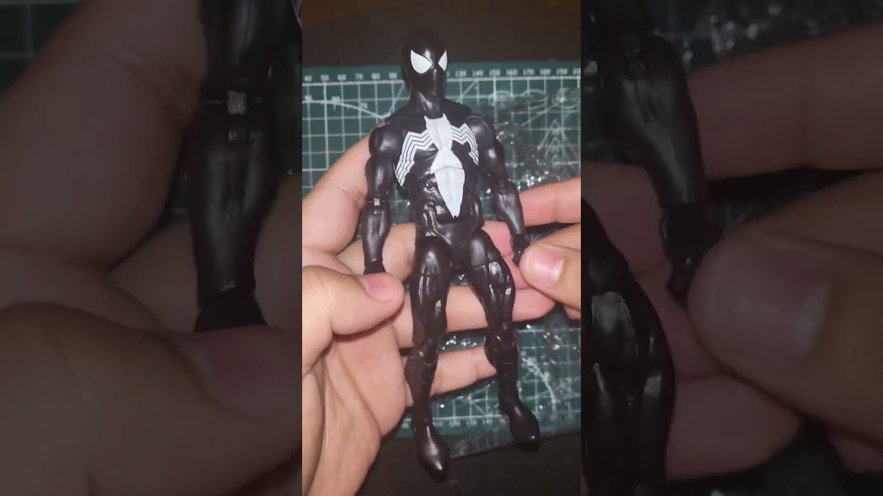 Marvel Legends Retro Spider-man Symbiote Suit Unboxing