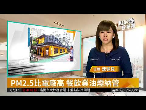 PM2.5比電廠高! 餐飲業油煙納空管| 華視新聞 20180518