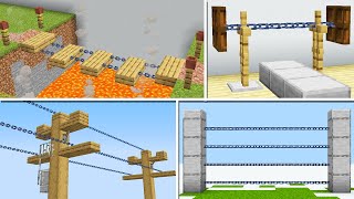 10 Horizontal Chain Build Hacks you can do in Minecraft! (1.16.2)