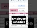 Employee Schedule Template, Business Management, Scheduling Staff Management Google Sheets Planner