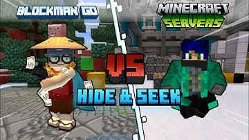 Blockman GO Hide & Seek vs Minecraft Hide & Seek!!