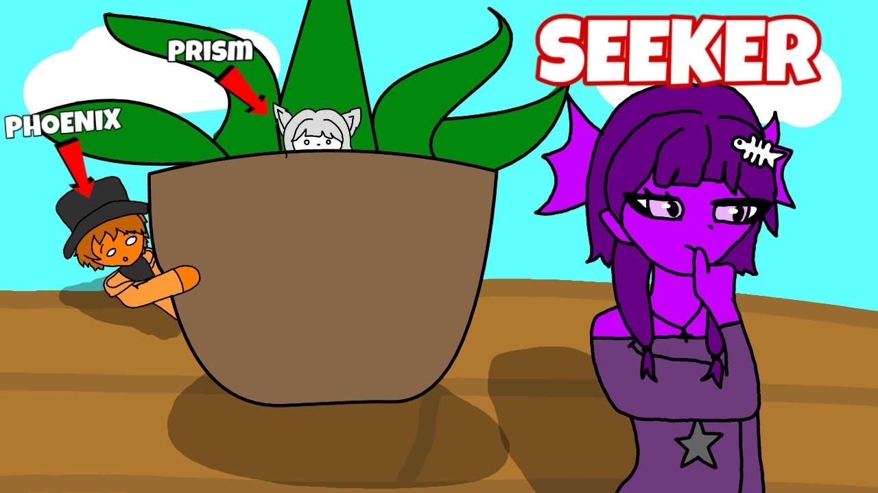 RAINBOW PLAYS HIDE AND SEEK IN ROBLOX!!