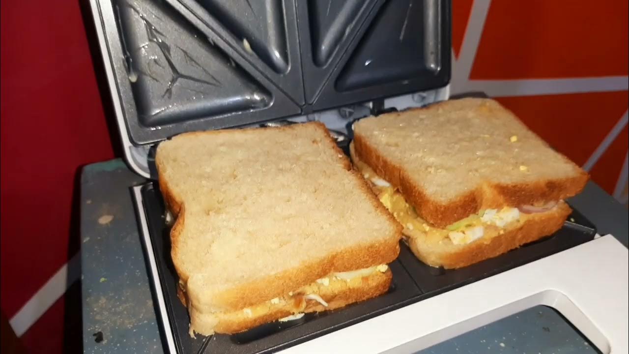 Jaipan Sandwich Maker 750 W White Small 🍞🥚🧋 foodporn foodreview