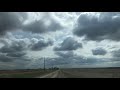 Time Lapse of clouds on a country road near Axtell KS