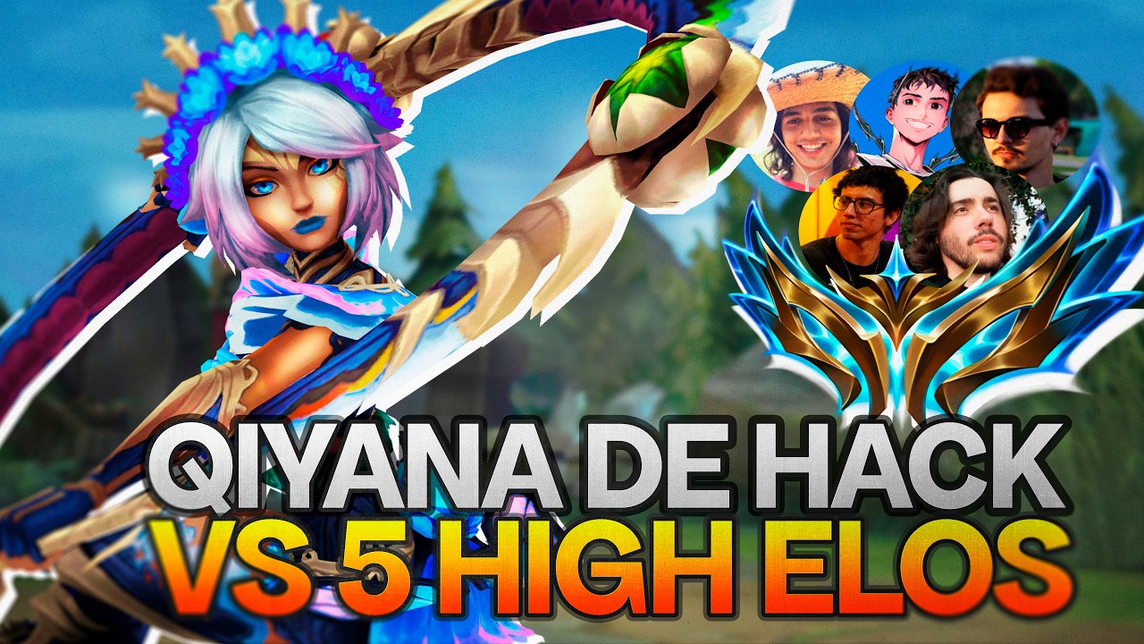 QIYANA DE HACK VS 4 CHALLENGERS (E O GUIVEN)