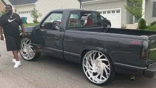 468 Big Block Chevy Truck on 28” Staggered Rucci Wheels