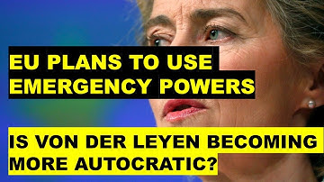 EU wants use emergency powers - Autocratic behaviour - global trust erodes - crisis accelerated