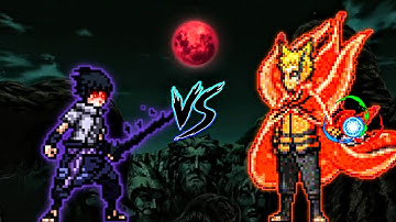 Sasuke EMS RN OP (New) VS Naruto Baryon V3.2 OP in Jump Force Mugen