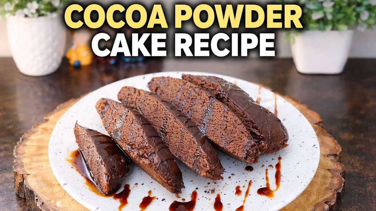 cocoa Powder Cake recipe | Soft, moist & Easy chocolate cake - YouTube