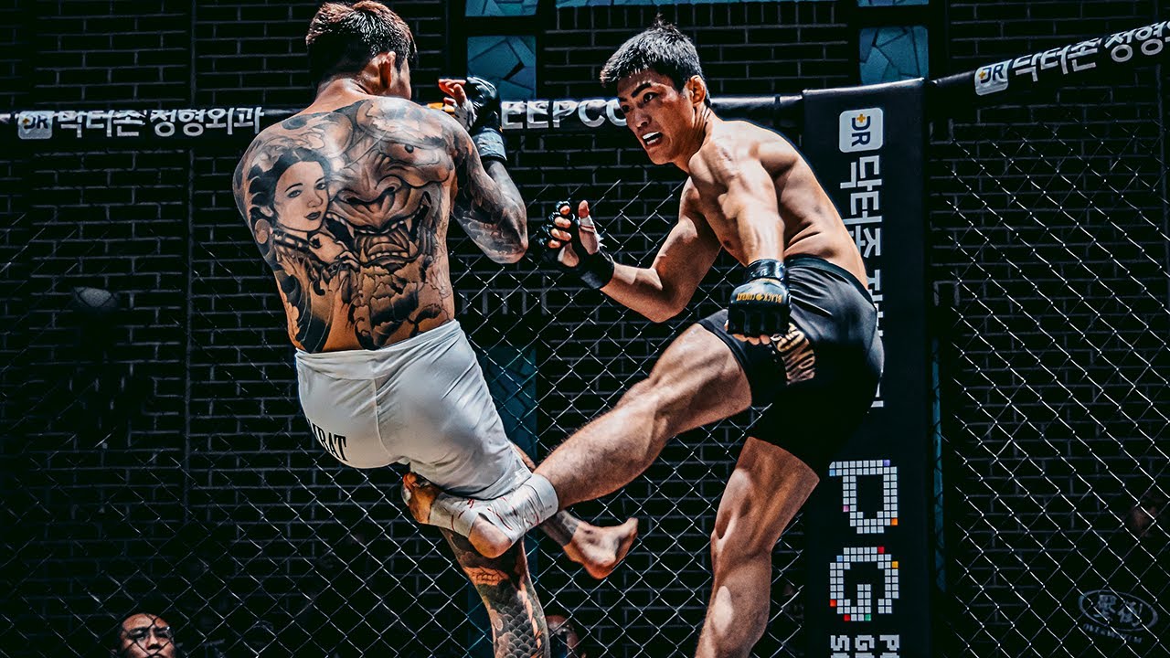 살인적인 카프킥과 미친 깡다구의 격돌..프리즌 최은빈 vs 붉은매 지혁민