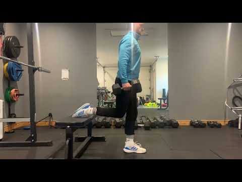Bul split squat with drop catch