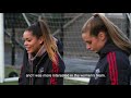 Manchester United Women's players Ella Toone and Ivana Ferreira Fuso surprise visit